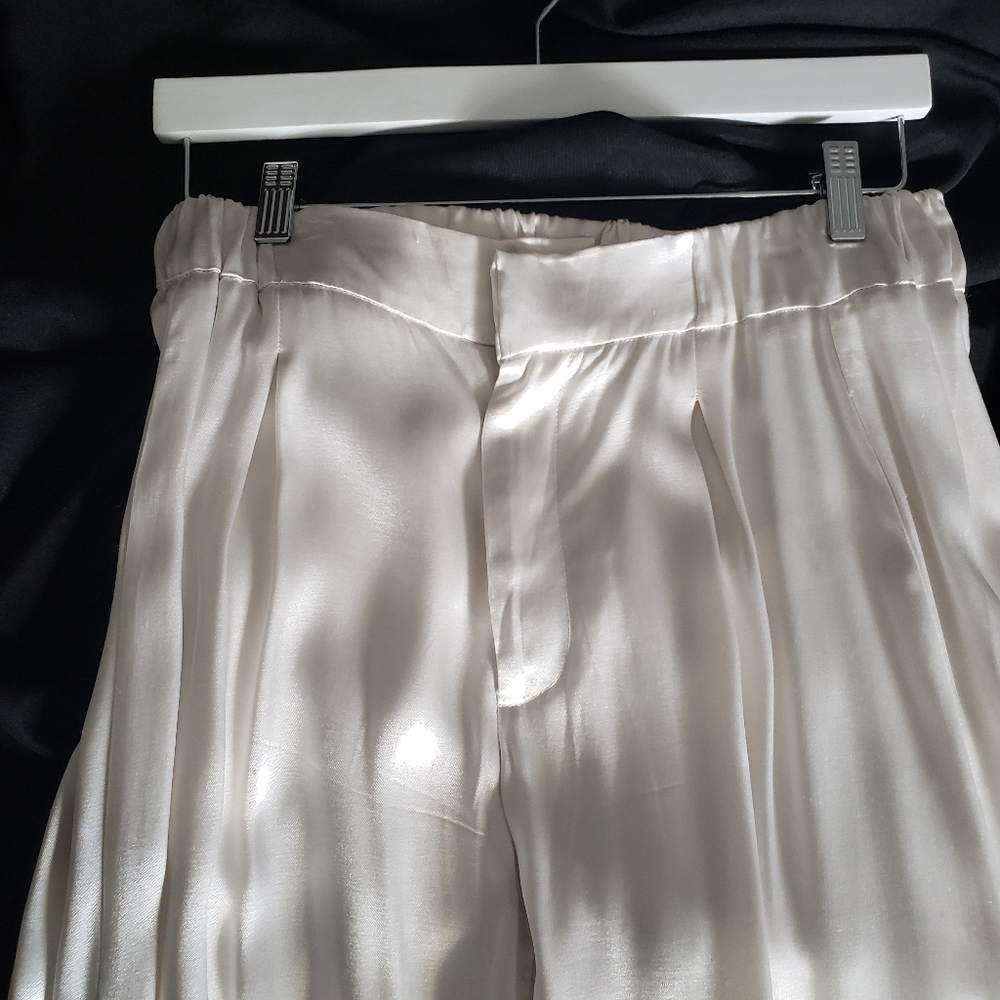 Free People Good Days Satin Trousers -Small - Picture 5 of 10